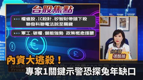 台股看民視／內資大逃殺！專家曝「三天站不回15600」恐探兔年缺口－民視新聞 Youtube