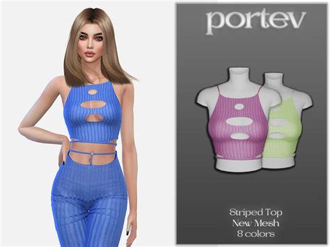 Portev S Striped Top