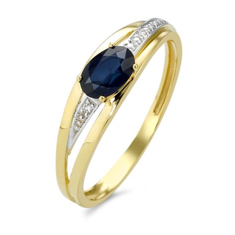 Rhomberg Schmuck Ring Gold 750 Saphir Diamanten