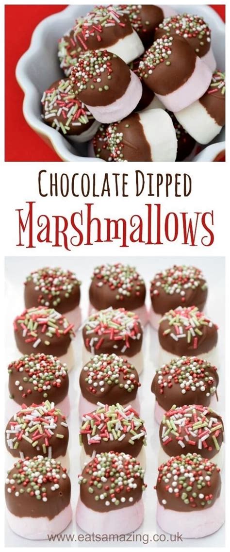 Quick And Easy Chocolate Dipped Marshmallows Recipe Fun Homemade T