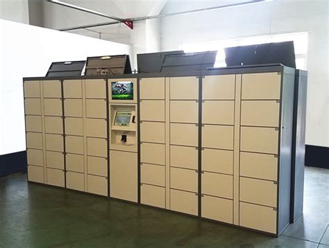 Barcode Rfid Luggage Storage Lockers Public Locker For Hotel Guests