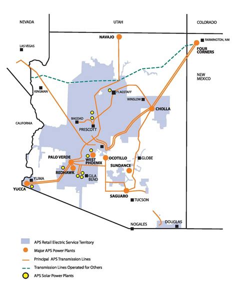 APS Service Area, Locations, Substations - Phoenix Solar Panel Systems