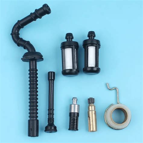 Worm Gear Oil Pump Fuel Filter Line Hose Tube Pipe Kit For Stihl MS210