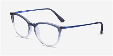 Vogue Eyewear Vo5276 Cat Eye Gradient Blue Frame Glasses For Women Eyebuydirect