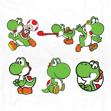 Yoshi Svg Yoshi Cut File Super Mario Svg Yoshi Stencil Yoshi Vector