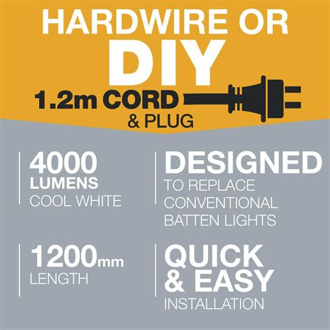 Arlec Grid Connect Smart 40w 4000lm Led Batten Light Bunnings Australia