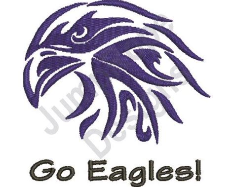 Eagle Mascot Embroidery Design Diy And Crafts