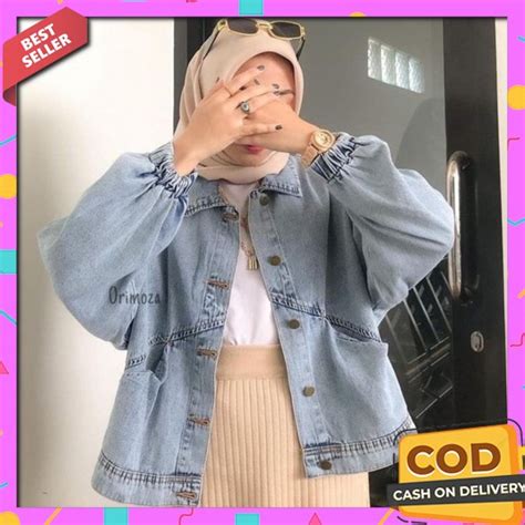 Jual Jaket Jeans Oversize Kekinian Jeans Crop Jeans Crop Jacket Levis