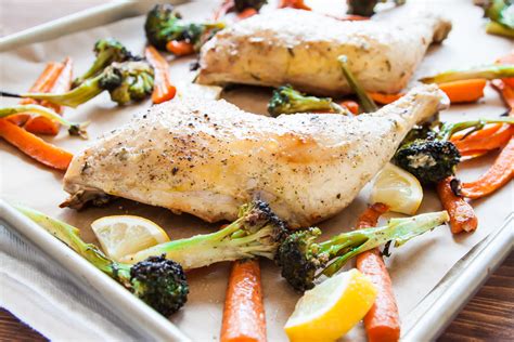 One Pan Roasted Chicken And Vegetables Recipe Food Fanatic