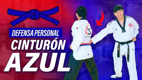 DEFENSA PERSONAL Cinturón AZUL Taekwondo Tutorial YouTube