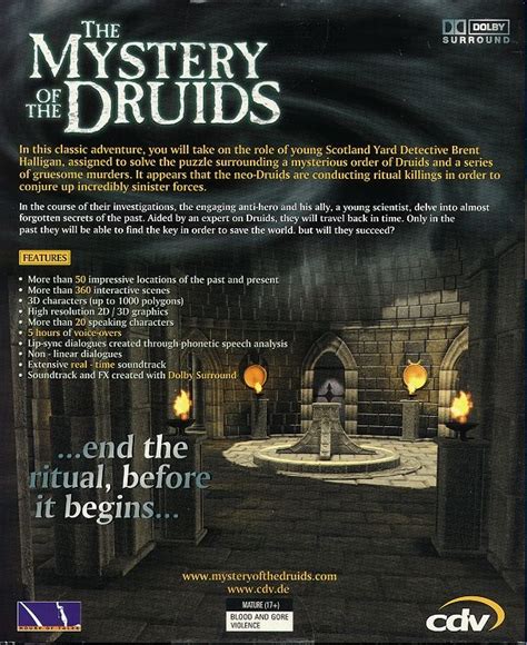 The Mystery of the Druids (2001) Windows box cover art - MobyGames