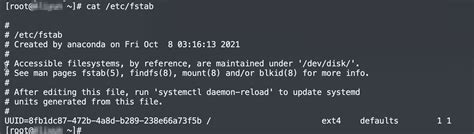 Fstab Uuid