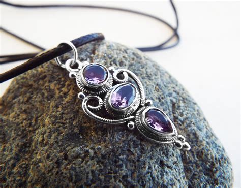 Sterling Silver Amethyst Pendant