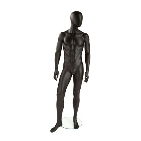 Matte Black Abstract Male Mannequin