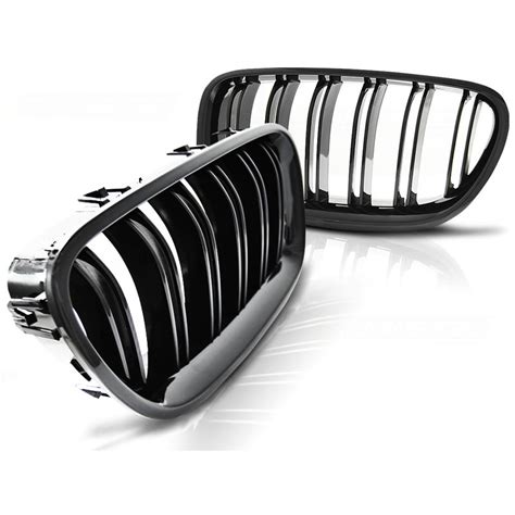 Grilles Calandre BMW Serie 5 F10 F11 10 16 Look M5 Noir Brillant