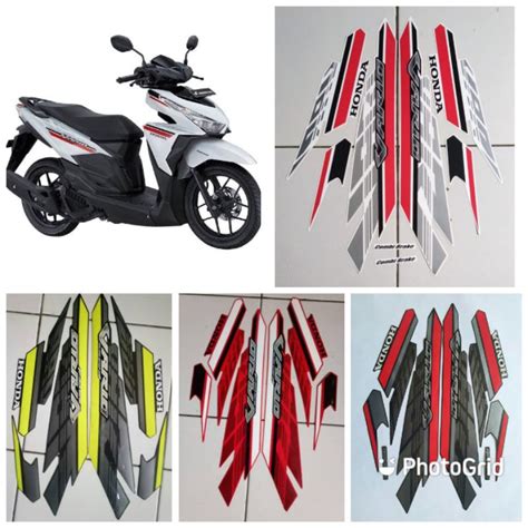 Jual Sticker Striping List Bodi Motor Standart Motor Honda Vario Led