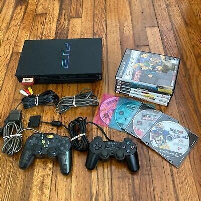 Playstation Ps Fat Black Console Scph Bundle Controller