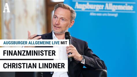 Finanzminister Christian Lindner Ber Geld Grundwerte Und Gesundheit