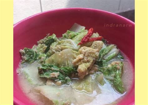 Resep Sawi Putih Kuah Telur Oleh Indrana Ratna Cookpad