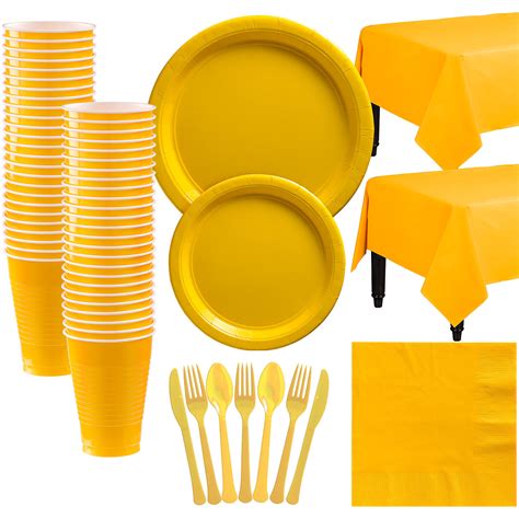 Yellow Tableware Razmes Party Supplies In Laurel Ms