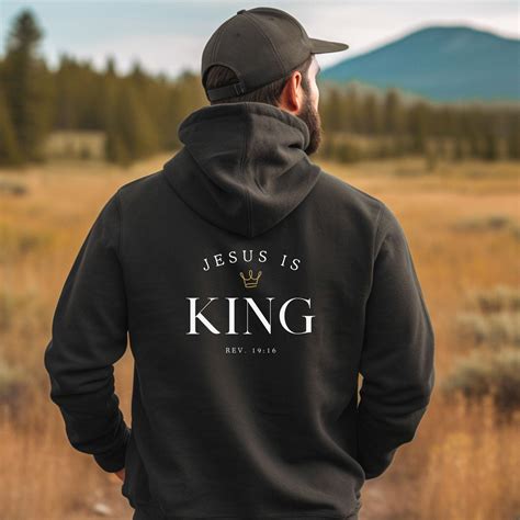 Jesus Is King Hoodie Unisex Etsy Sweatshirts Hoodie Hoodies Mens