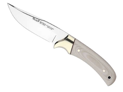 Poignard De Chasse Muela Setter 11 Cm Micarta Beige