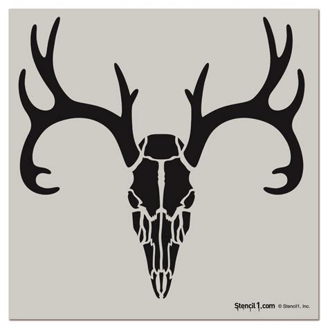 Deer Skull Stencil X Stencil