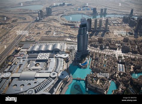 View top viewing gallery Burj Khalifa Dubai UAE SEAT2 Stock Photo - Alamy