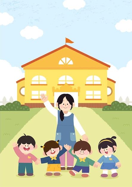 Premium Vector Welcome To Our Kindergarten