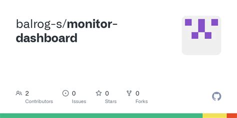 Github Balrog S Monitor Dashboard