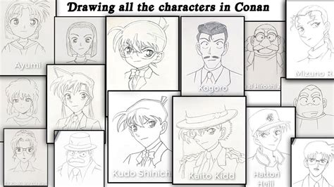 Drawing All The Characters From The Detective Conan Series Draw So