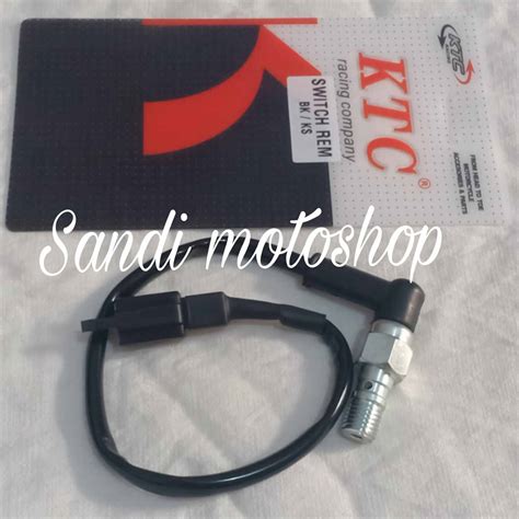 Switch Rem Ktc Racing Drat Kasar Model Bengkok Switch Swit Rem Ktc