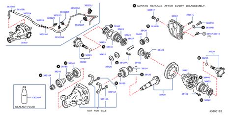 2018 Nissan Pathfinder Differential Side Gear Thrust Washer