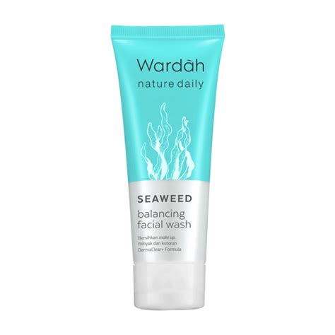 Nature Daily Seaweed Balancing Facial Wash Wardah Indonesia