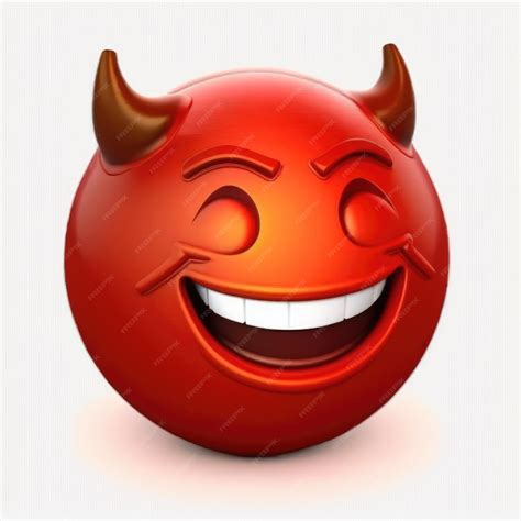 Premium Ai Image Expressive Emoticon Face Demon Emoji