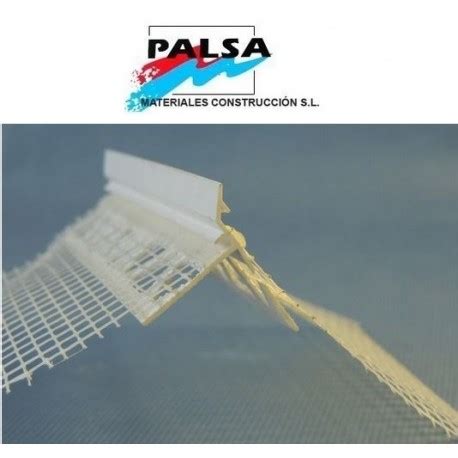 Perfil Pvc Goteron Con Malla Fibra Vidrio Palsa Materiales