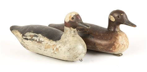 Pair Carved And Painted Duck Decoys Cottone Auctions