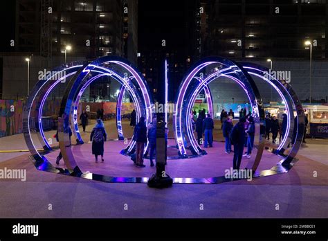 Winter Lights Festival 2023 At Canary Wharf Stock Photo Alamy