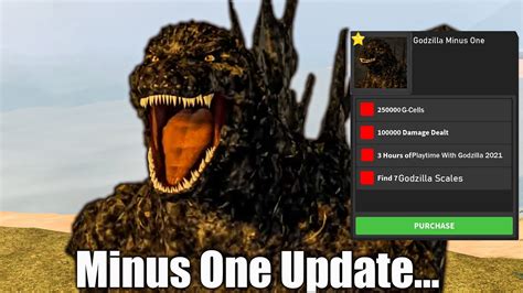 Godzilla Minus One Update But Kaiju Universe Roblox Youtube