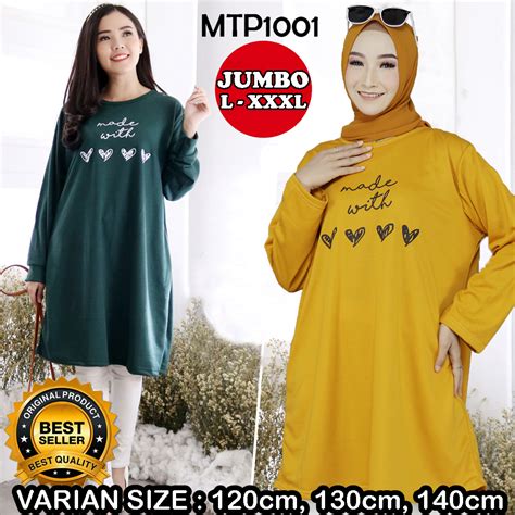 Jual Atasan Tunik Jumbo Wanita Ld Shopee Indonesia