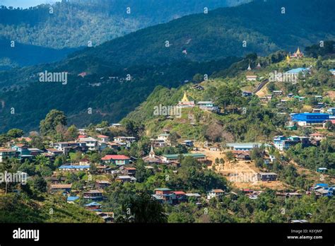 Myanmar (Burma), Chin State, Mindat Stock Photo - Alamy