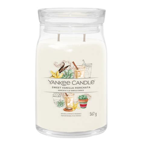 Yankee Candle Duftkerze im Glas groß SWEET VANILLA HORCHATA Kerze