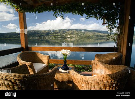 View Of Lake San Pablo From Cabanas Del Lago Near Otavalo Ecuador