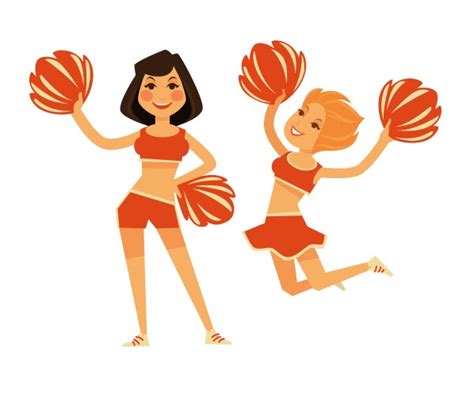 Cheerleader Royalty Free Vector Image Vectorstock