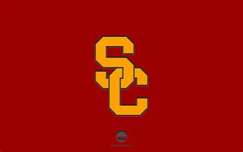 Usc Trojans Burgundy Background American Football Team Usc Trojans