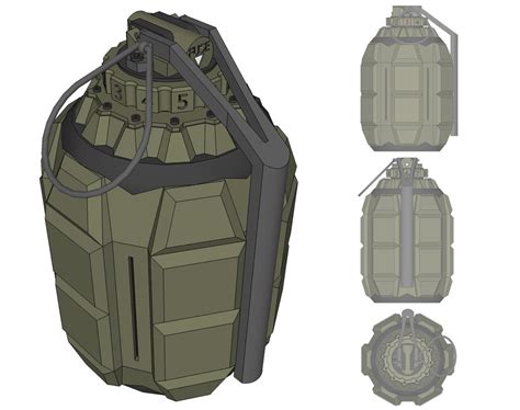 Fragmentation Grenade by Wyvern088 on DeviantArt