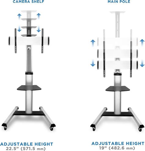 Mount It Soporte de TV móvil para televisores de pantalla plana