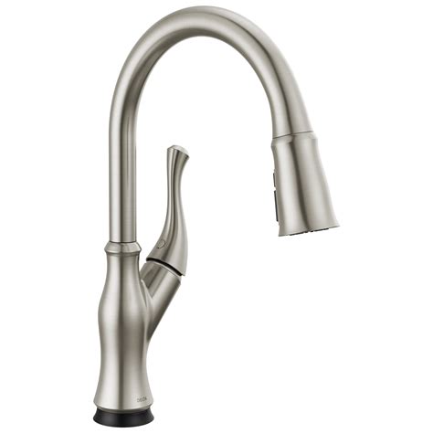 Delta Faucet Ophelia Brushed Nickel Kitchen Faucet, Kitchen Faucets ...