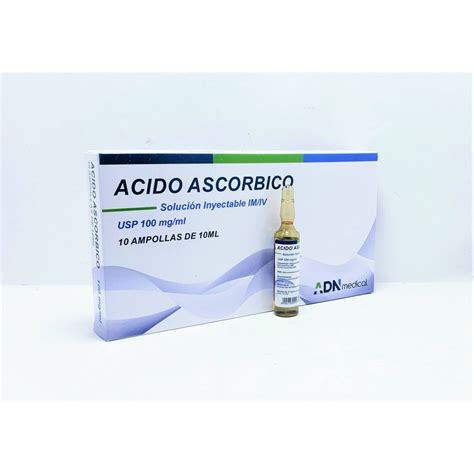 Acido Ascorbico Mg Vitamina C Solucion Inyectable Uso Off