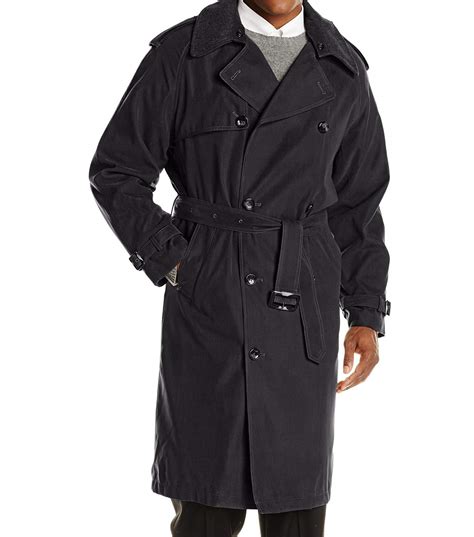 London Fog Men S Iconic Double Breasted Trench Coat With Zip Out Liner